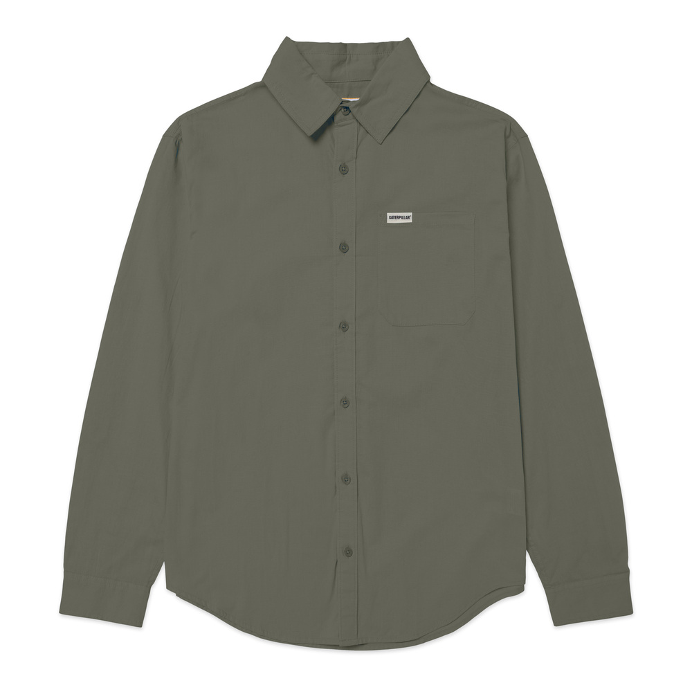 CAMISA HOMBRE CONVERTIBLE L/S POPLIN VERDE - 1