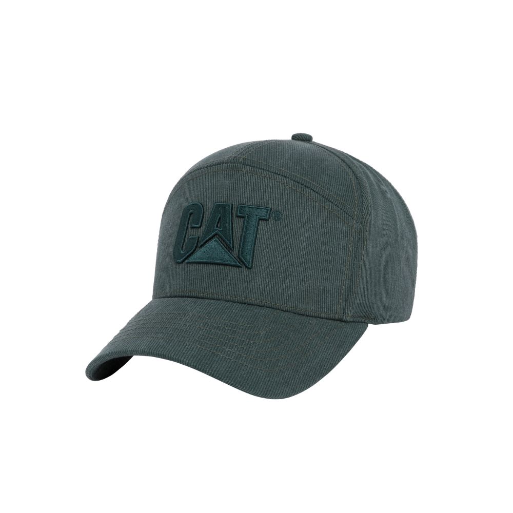 GORRO UNISEX CAT LOGO 7-PANEL VERDE - 1