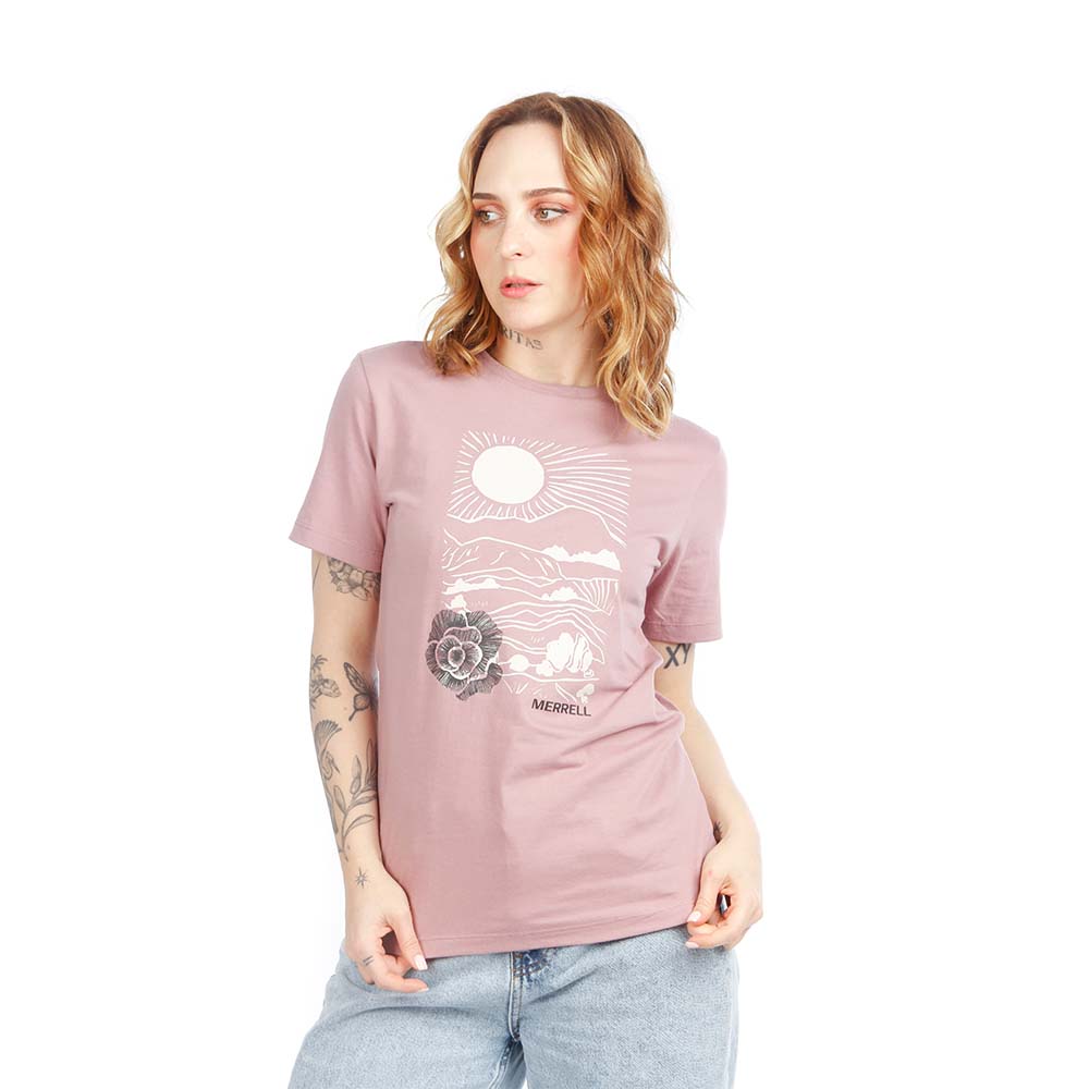 POLO MUJER MERRELL TEE ROSE ROSADO - 2