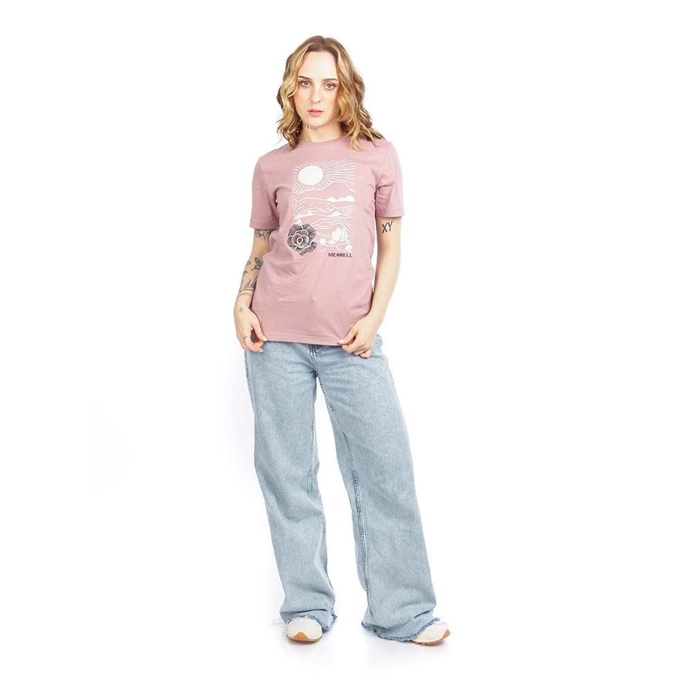 POLO MUJER MERRELL TEE ROSE ROSADO - 4