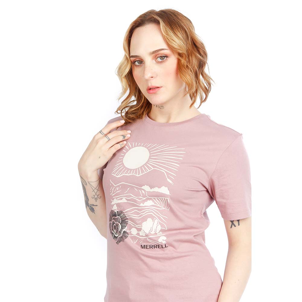 POLO MUJER MERRELL TEE ROSE ROSADO - 5
