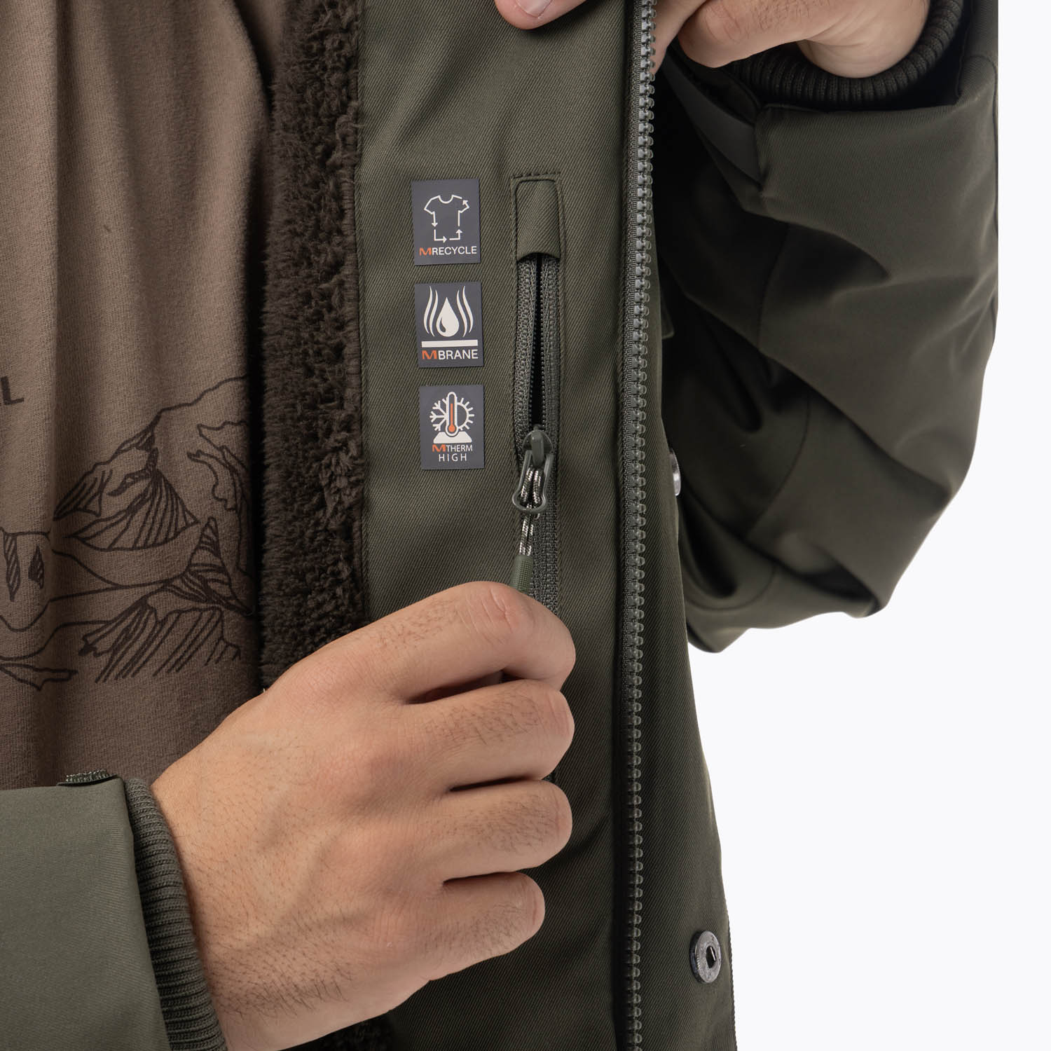 CASACA HOMBRE IONES LONG PARKA WITH HOOD VERDE - 9