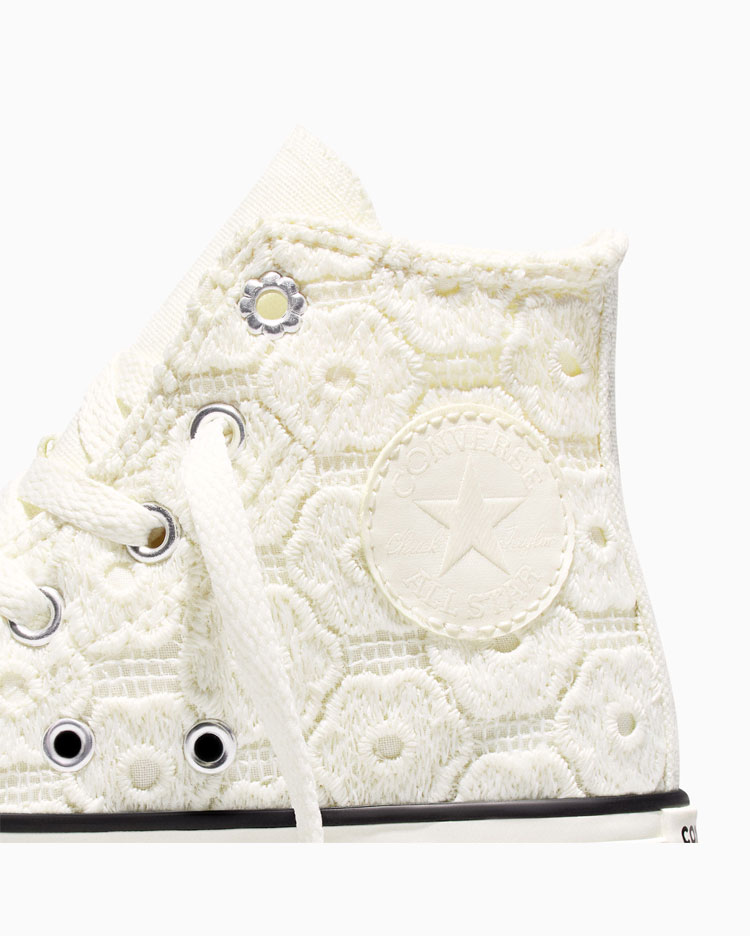 ZAPATILLAS NIÑA CHUCK TAYLOR ALL STAR EVA LIFT PLATFORM FLORAL CROCHET CREMA - 6