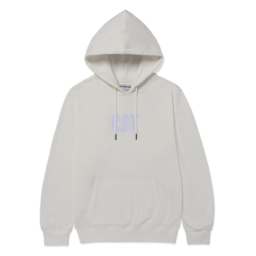POLERA HOMBRE FLEECE CAT LOGO PULLOVER BLANCO - 1