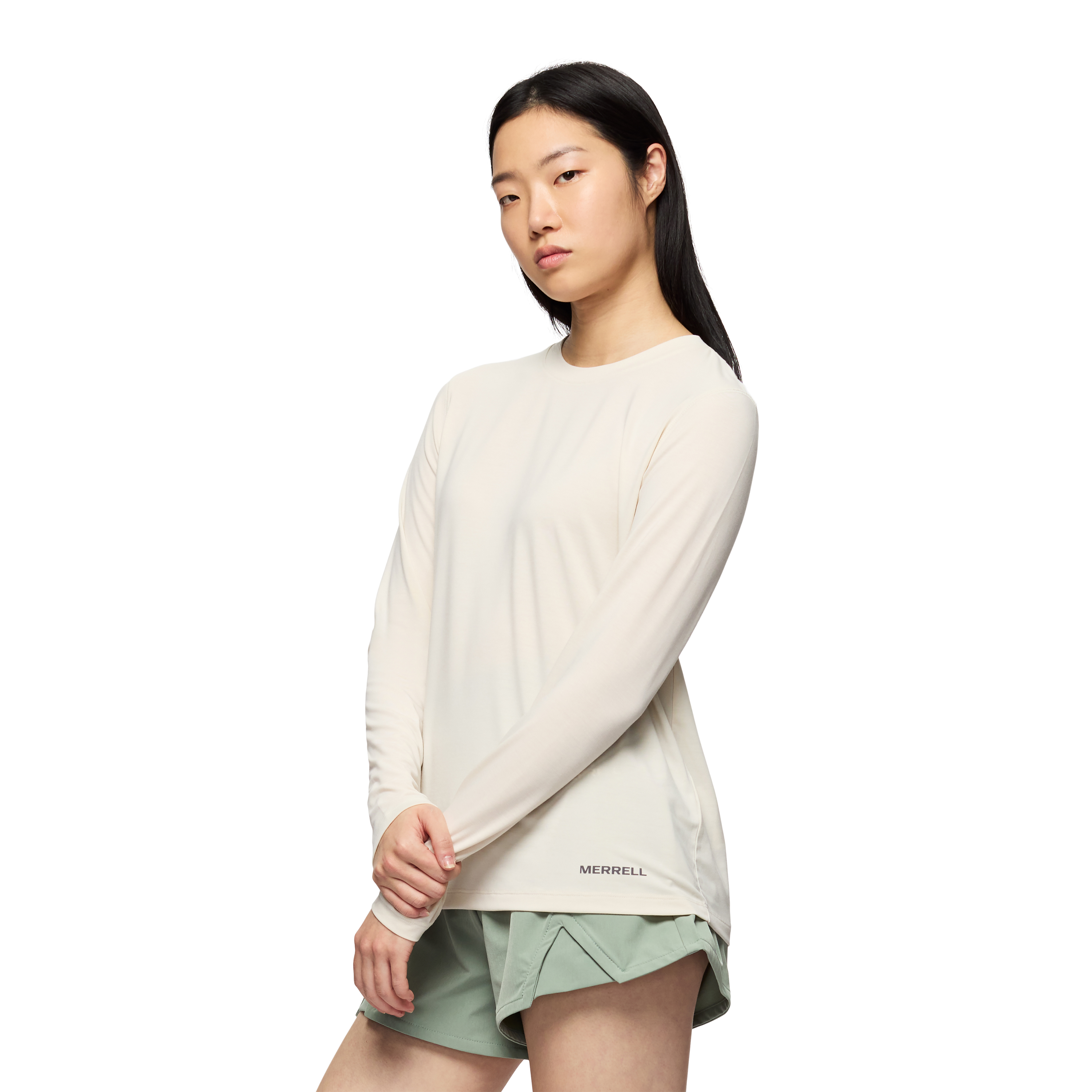 POLO MUJER LELA TENCEL LS BEIGE - 2