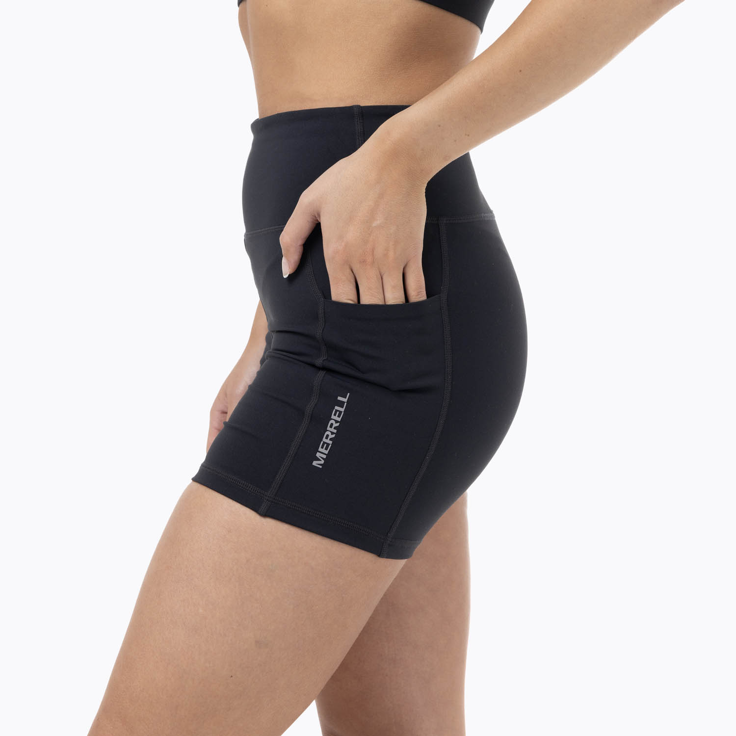 SHORT MUJER ANKLE FIT LEGGING / HIGH RISE NEGRO - 4
