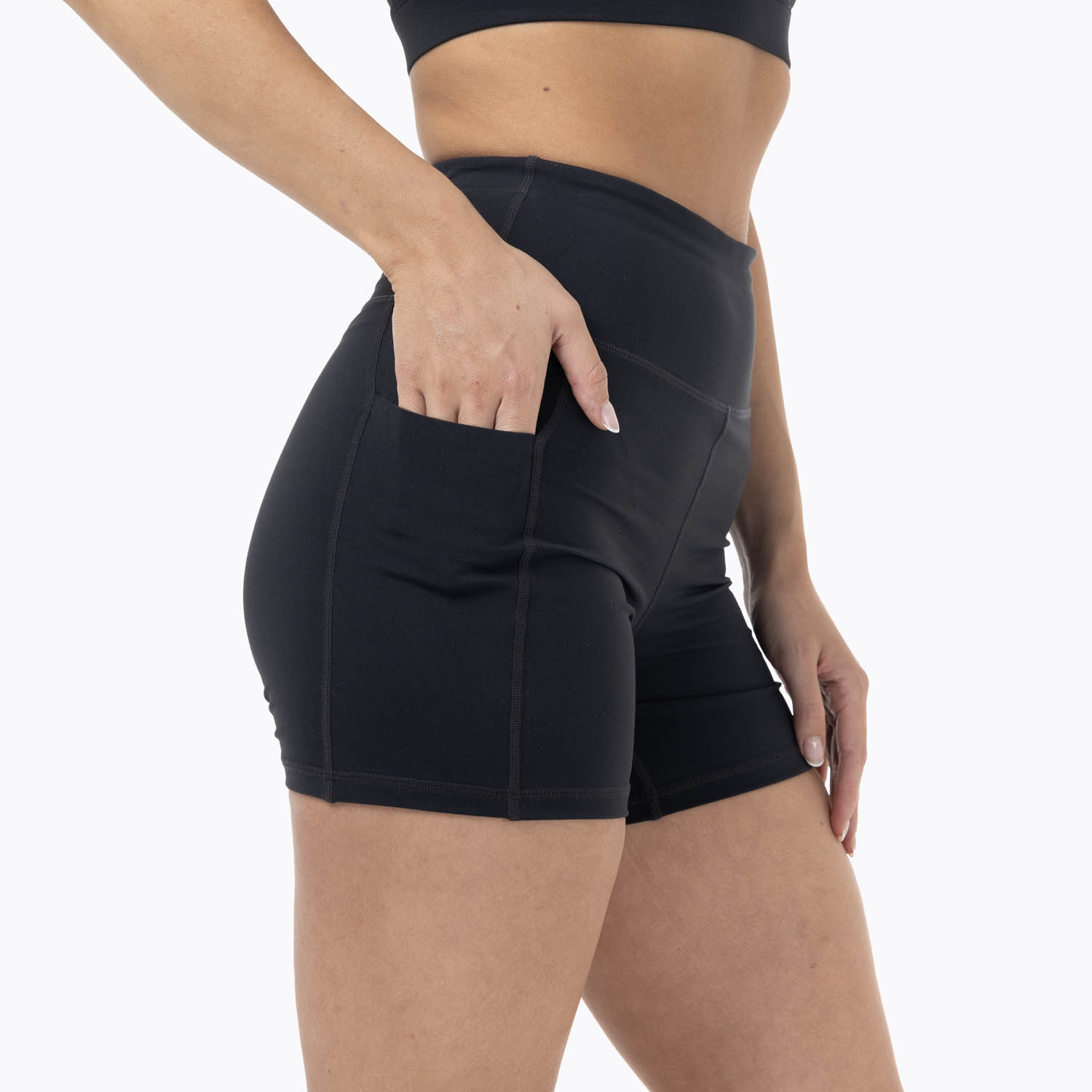 SHORT MUJER ANKLE FIT LEGGING / HIGH RISE NEGRO - 5