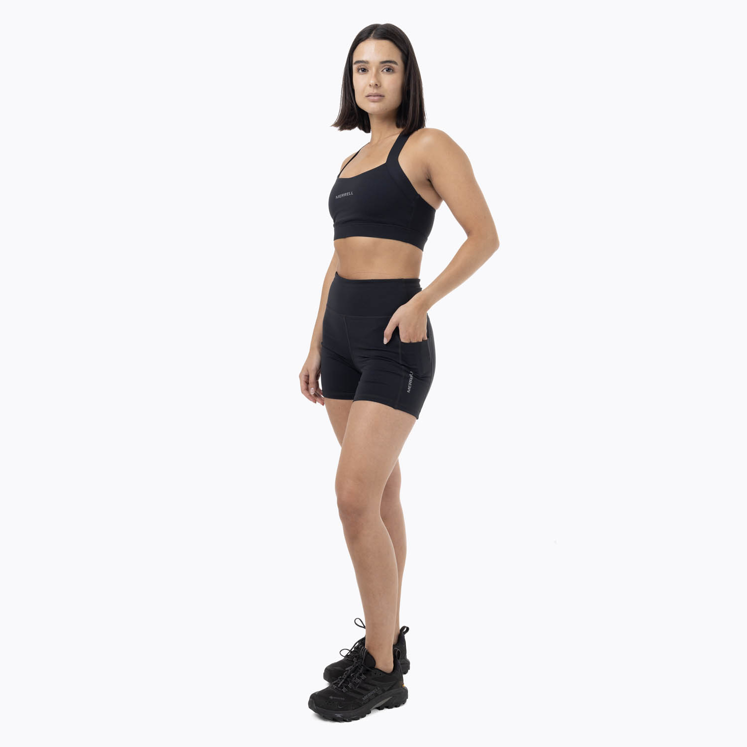 SHORT MUJER ANKLE FIT LEGGING / HIGH RISE NEGRO - 7