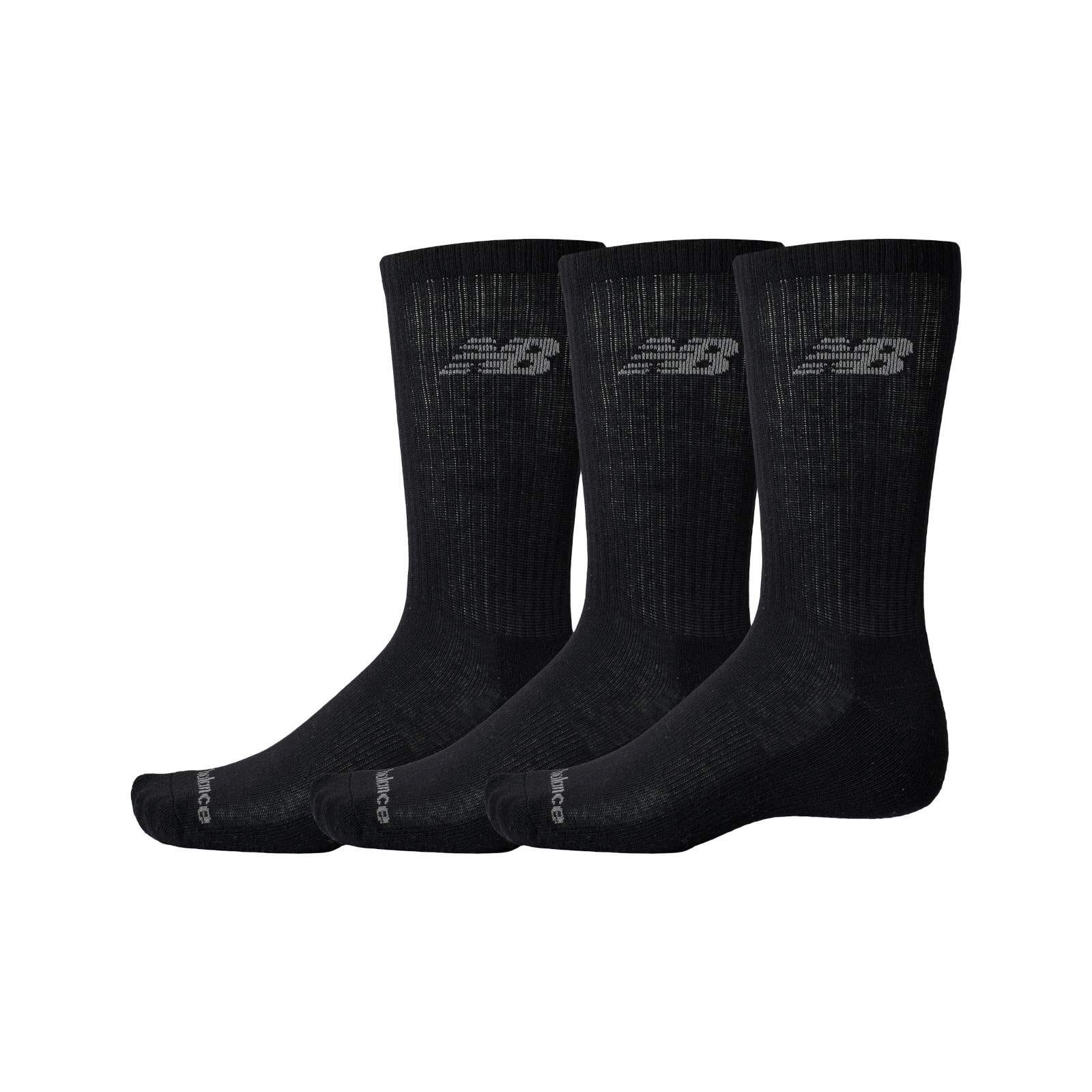 MEDIAS UNISEX ADULTO PERFORMANCE BASIC CREW 3 PACK NEGRO - 1