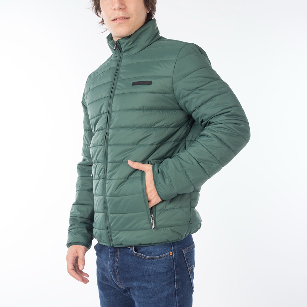 CASACA HOMBRE CONRAD SUPER LIGHTWEIGHT MOCK NECK PUFFER VERDE - 8