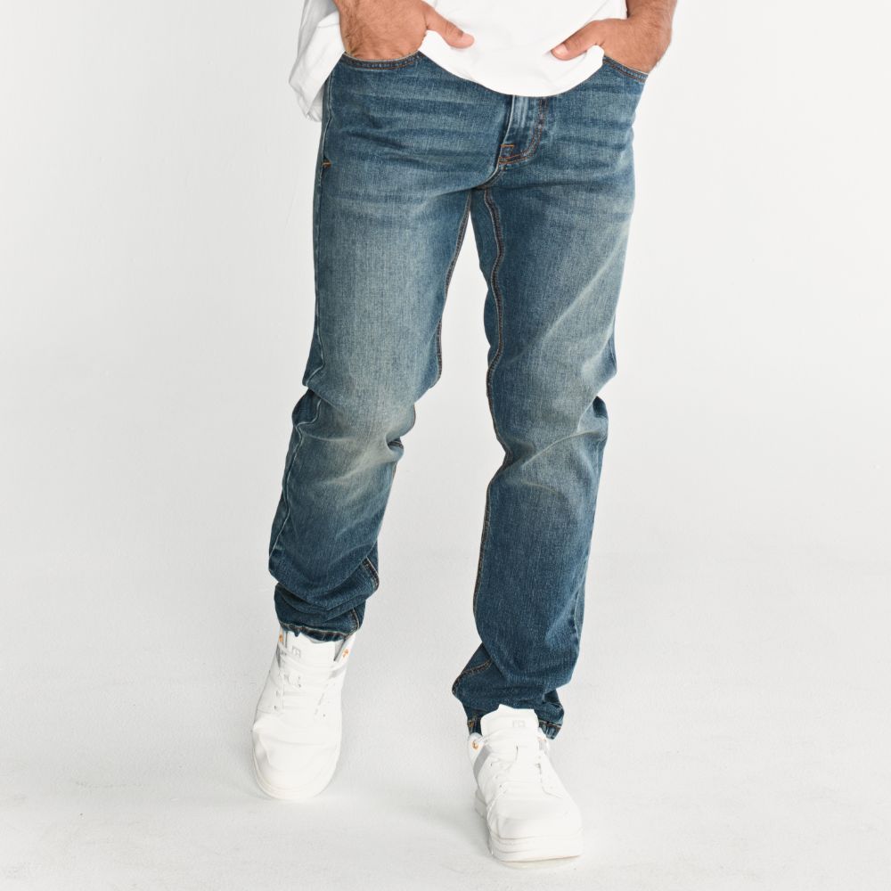 PANTALÓN JEAN HOMBRE ECO STRETCH DENIM SLIM CELESTE - 1