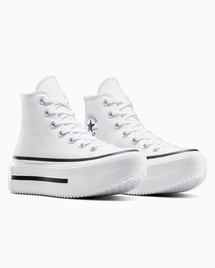 CHUCK TAYLOR ALL STAR DOUBLE STACK PLATFORM BLANCO - 4