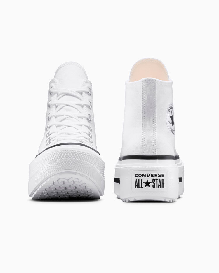 CHUCK TAYLOR ALL STAR DOUBLE STACK PLATFORM BLANCO - 5