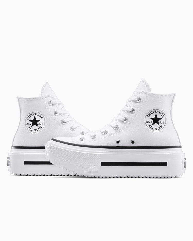 CHUCK TAYLOR ALL STAR DOUBLE STACK PLATFORM BLANCO - 6