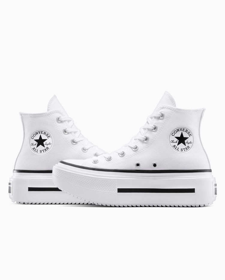 CHUCK TAYLOR ALL STAR DOUBLE STACK PLATFORM BLANCO - 6