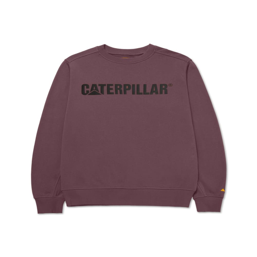 POLERA HOMBRE CATERPILLAR LOGO CREWNECK MORADO - 1