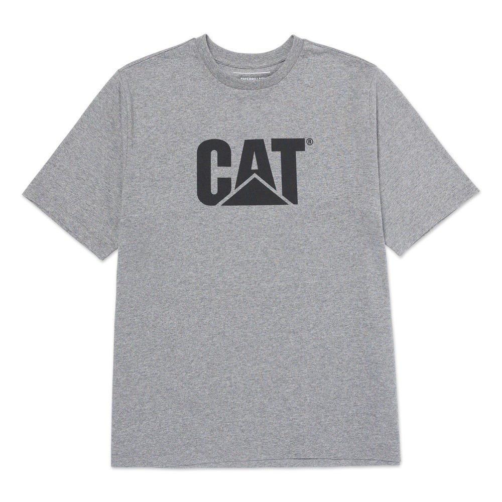 POLO HOMBRE CAT LOGO GRIS - 2