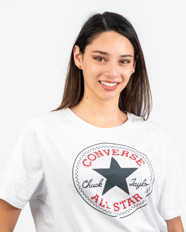 POLO MUJER CHUCK PATCH BLANCO - 2