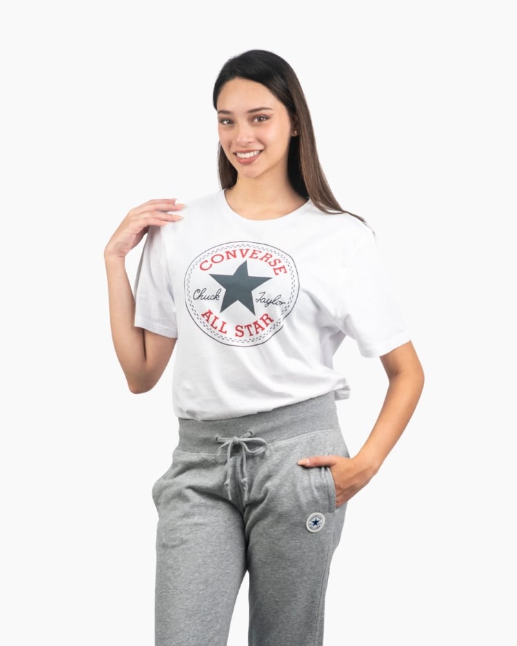 POLO MUJER CHUCK PATCH BLANCO - 3