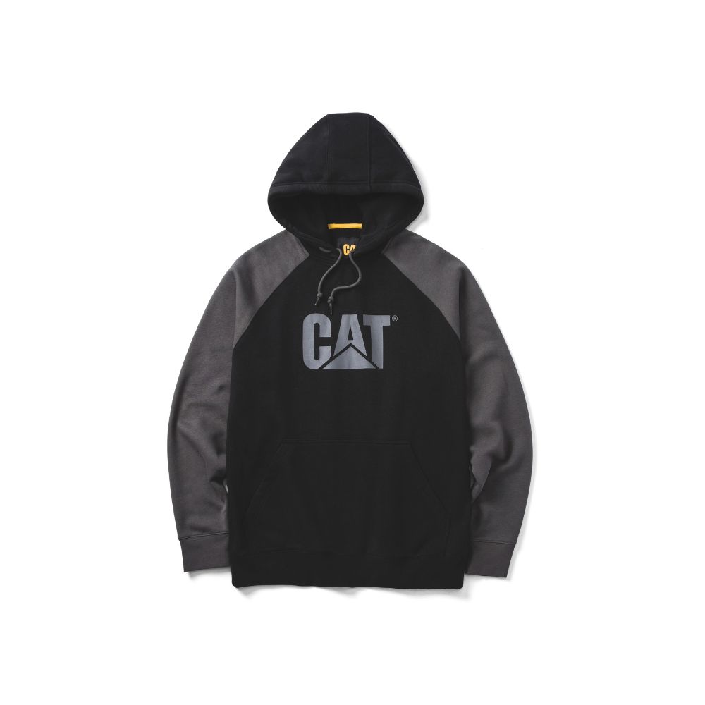 POLERA HOMBRE COLORBLOCK RAGLAN HOODED NEGRO - 1