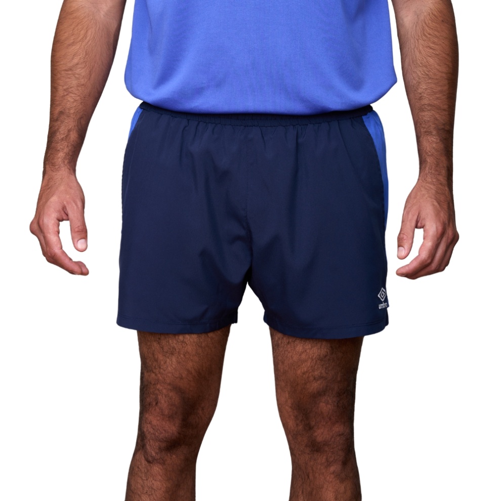 SHORT HOMBRE TRAINING WOVEN AZUL - 1