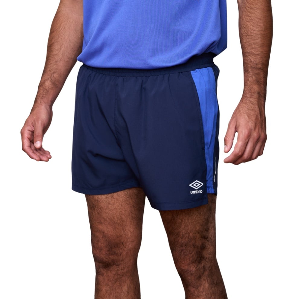 SHORT HOMBRE TRAINING WOVEN AZUL - 2