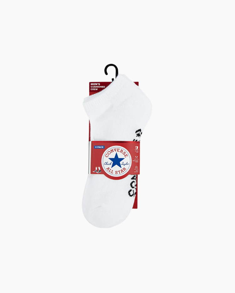 MEDIAS HOMBRE PACK X3 TALONERAS BLANCO - 1