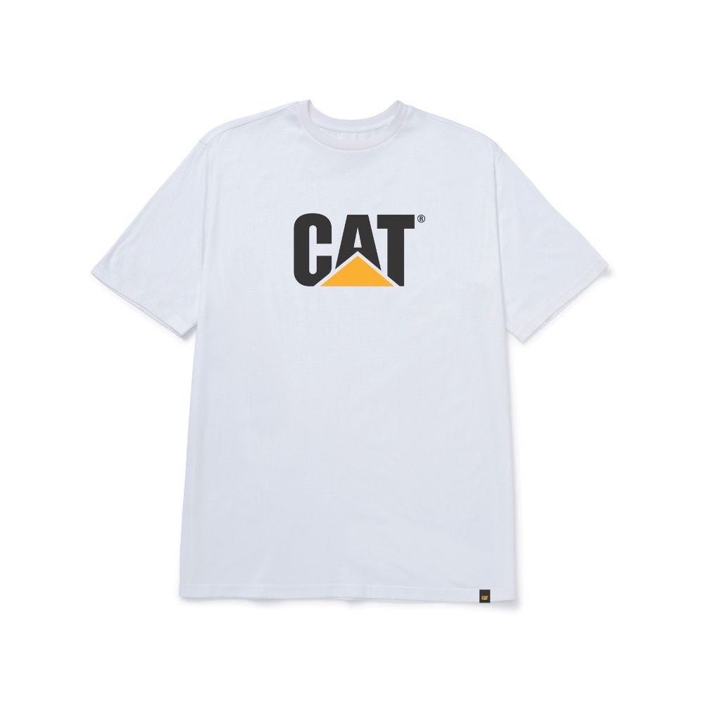POLO HOMBRE CAT LOGO BLANCO - 1