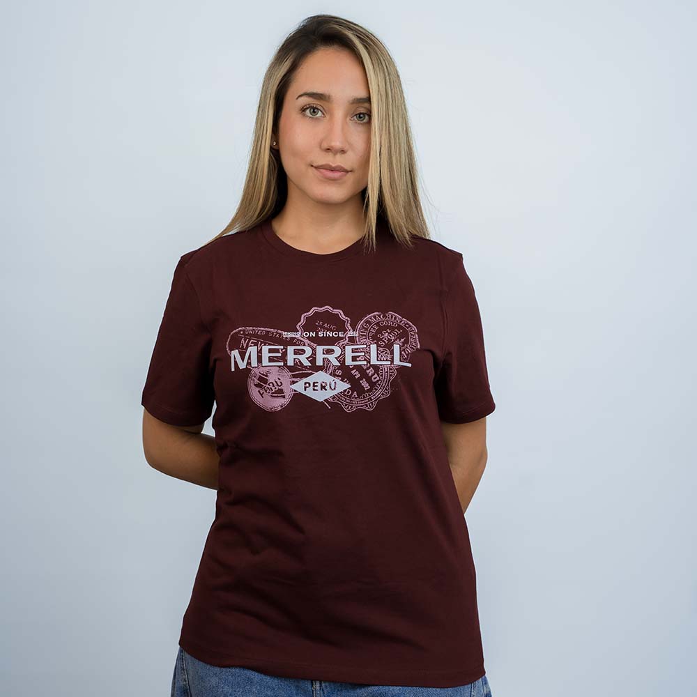 POLO MUJER PERU GRAPHIC GUINDA - 3