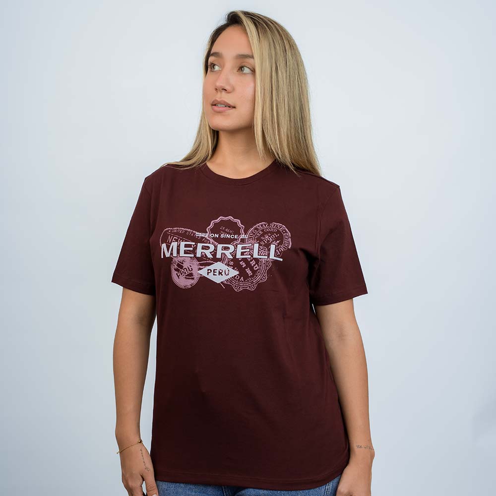 POLO MUJER PERU GRAPHIC GUINDA - 5