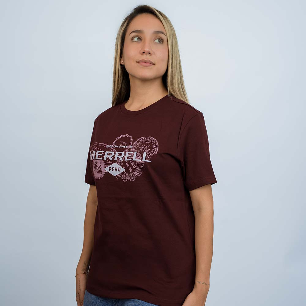 POLO MUJER PERU GRAPHIC GUINDA - 6