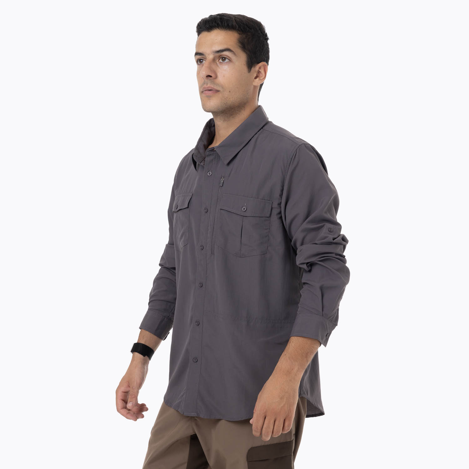 CAMISA HOMBRE KUSKOV GRIS - 2