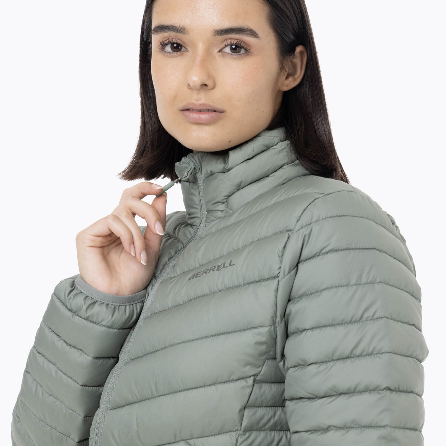 CASACA MUJER FULL ZIPPER PARKA VERDE - 4
