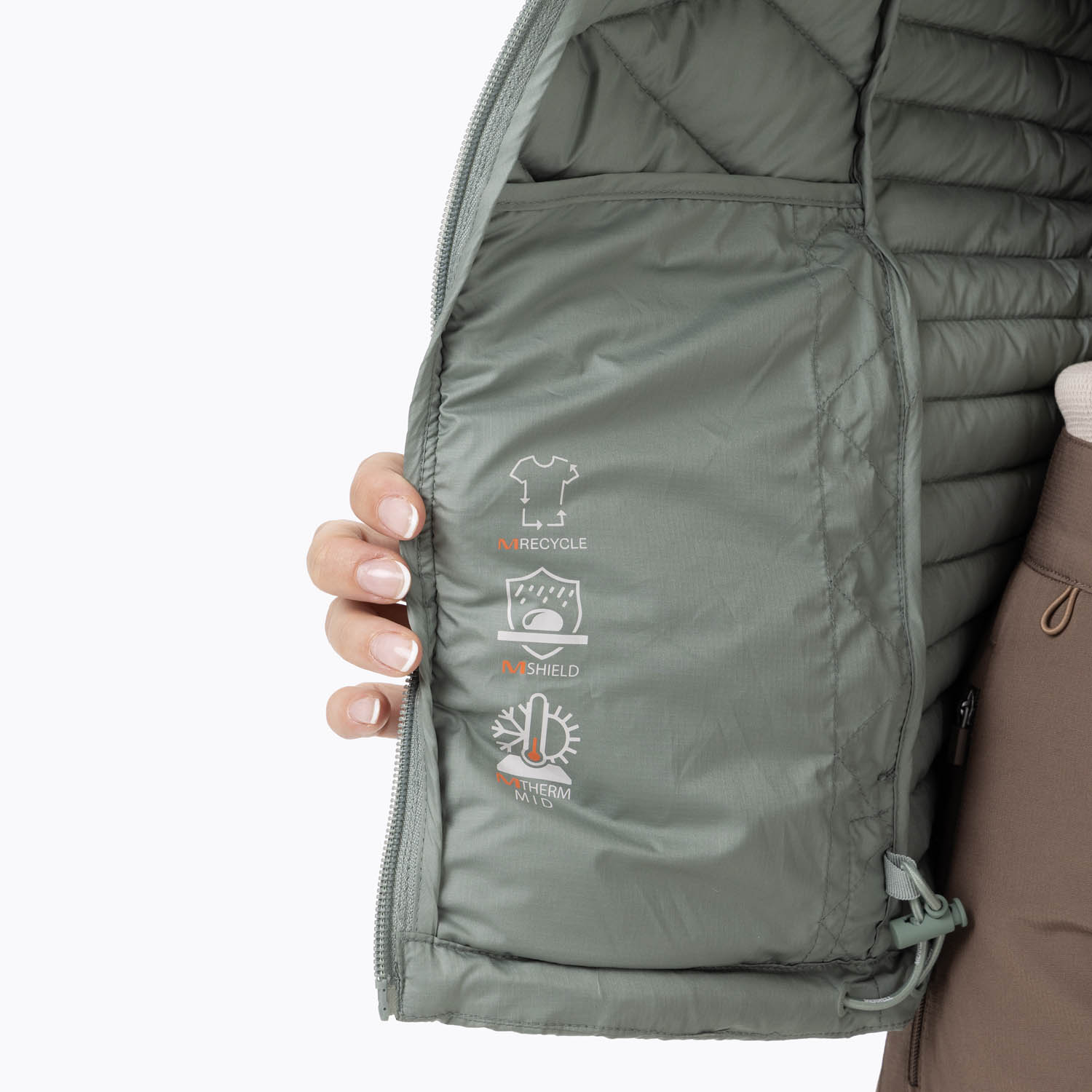 CASACA MUJER FULL ZIPPER PARKA VERDE - 6