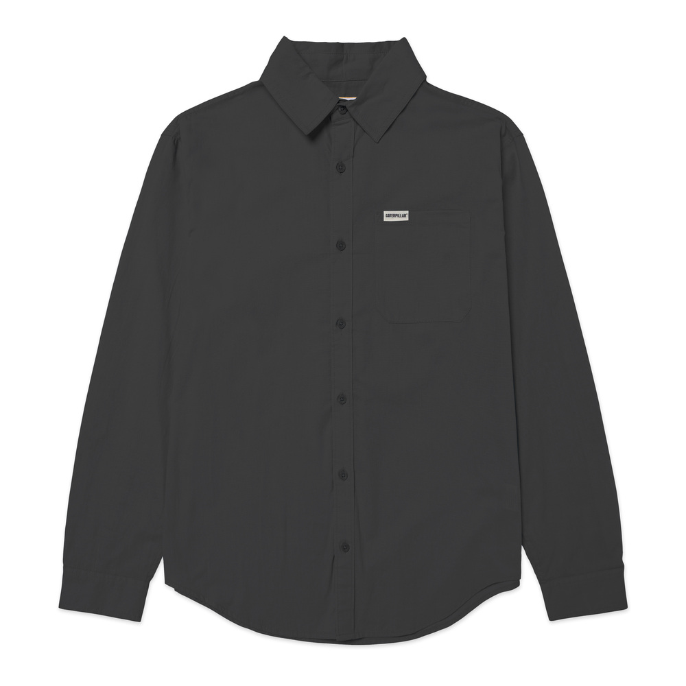 CAMISA HOMBRE CONVERTIBLE L/S POPLIN NEGRO - 1