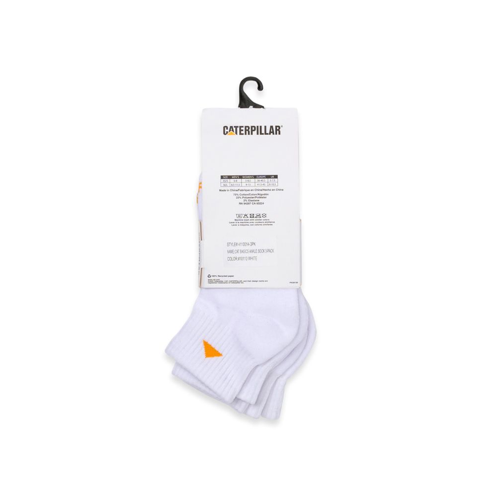 MEDIAS HOMBRE CAT BASICS 3-PACK BLANCO - 2