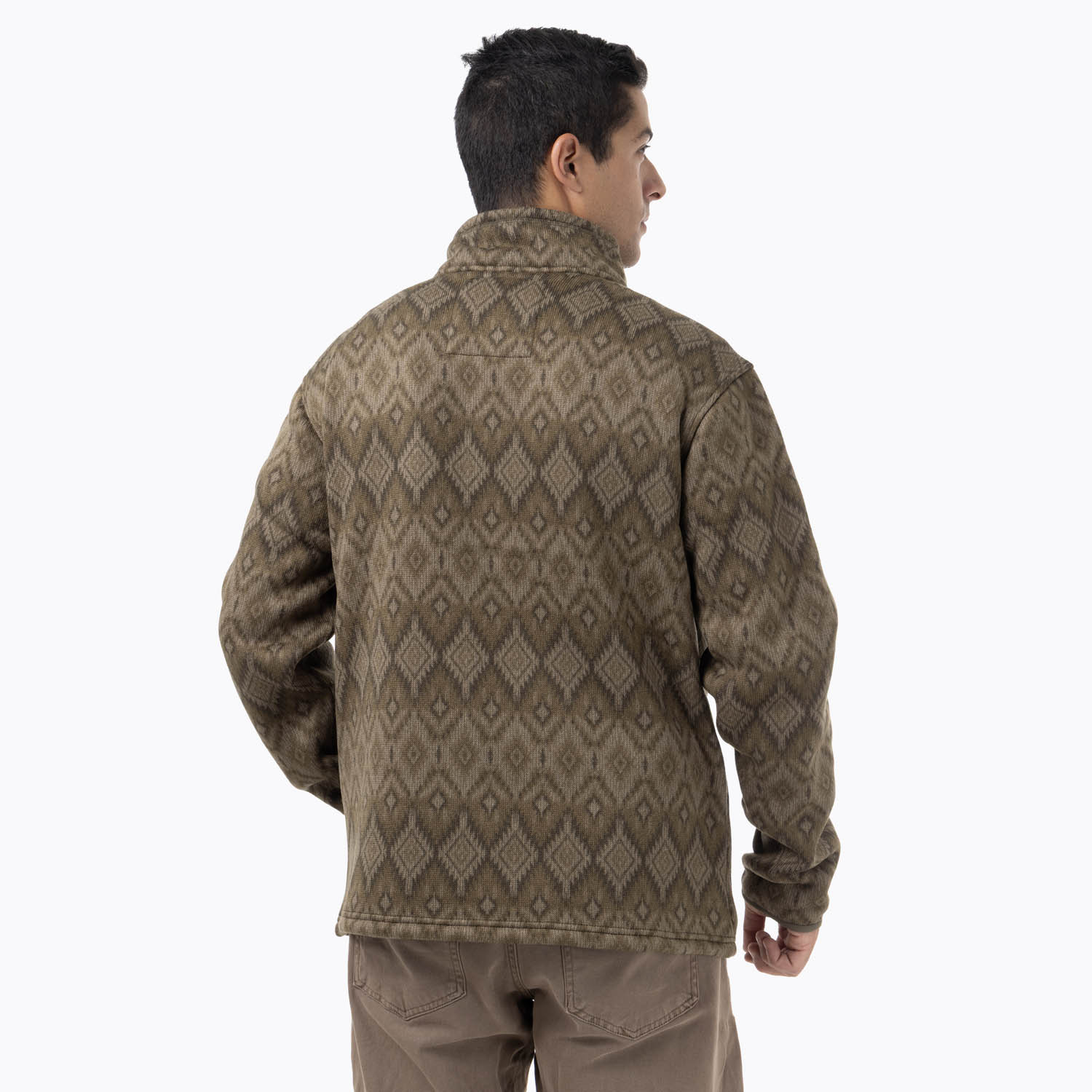 CASACA HOMBRE EPAUSS KNITTED FULL-ZIP MELANGE VERDE - 3