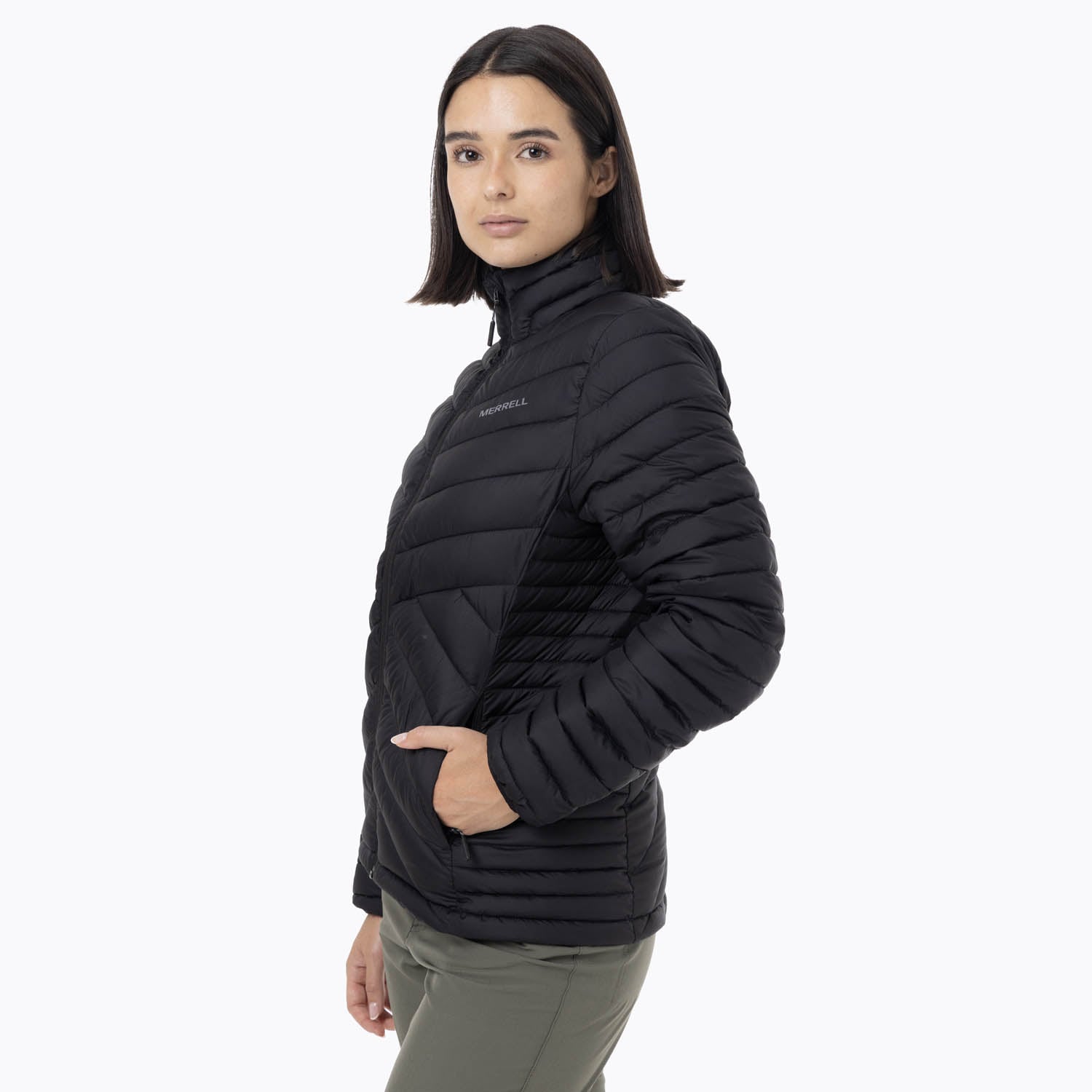 CASACA MUJER FULL ZIPPER PARKA NEGRO - 2