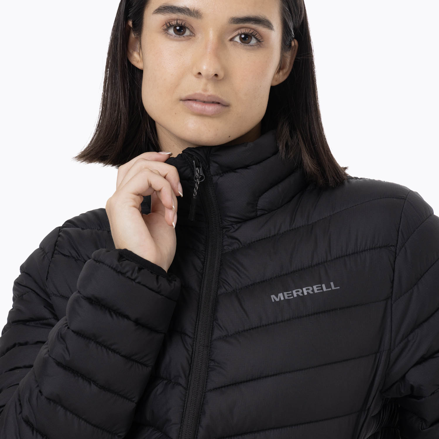 CASACA MUJER FULL ZIPPER PARKA NEGRO - 5