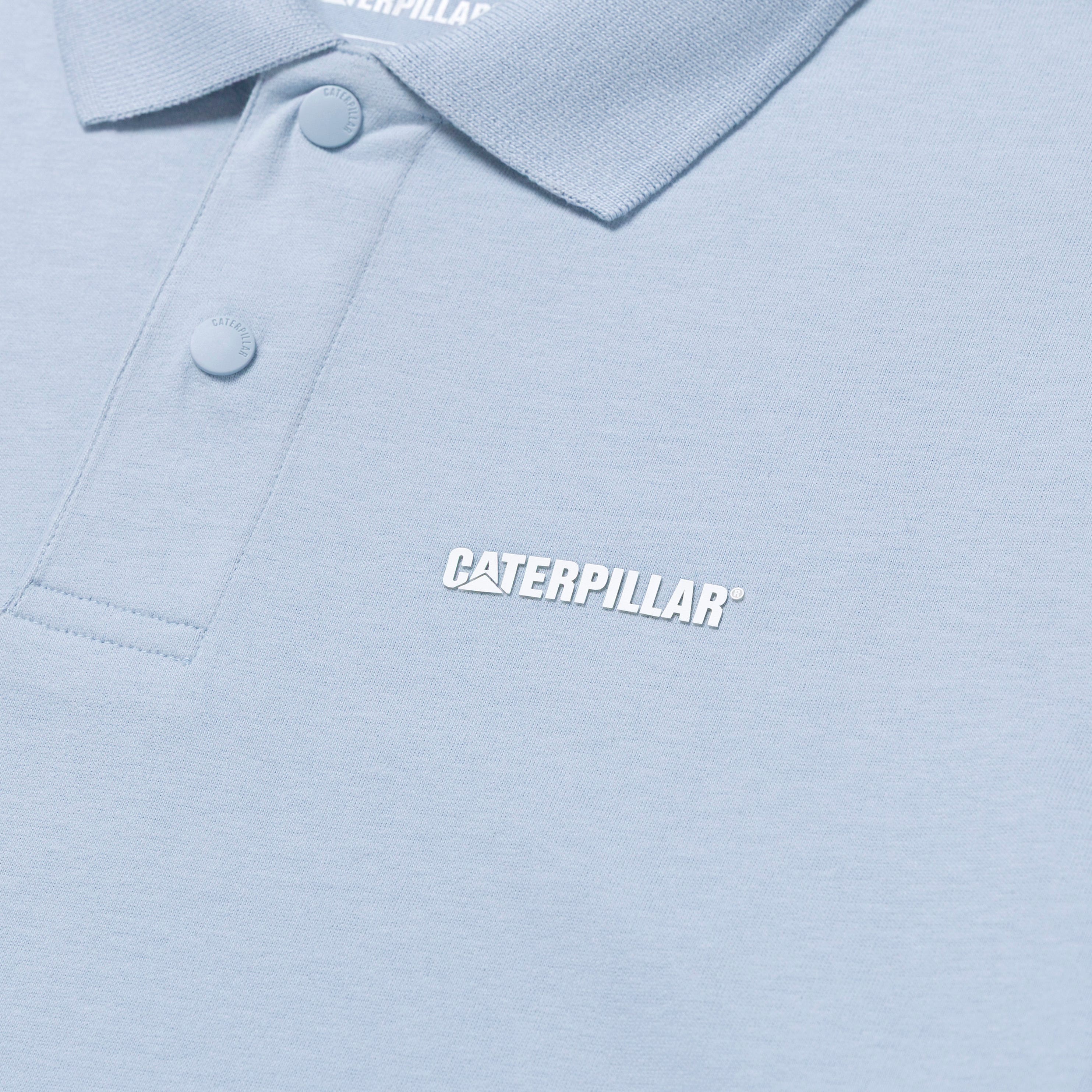 POLO HOMBRE CATERPILLAR SLIM AZUL - 3