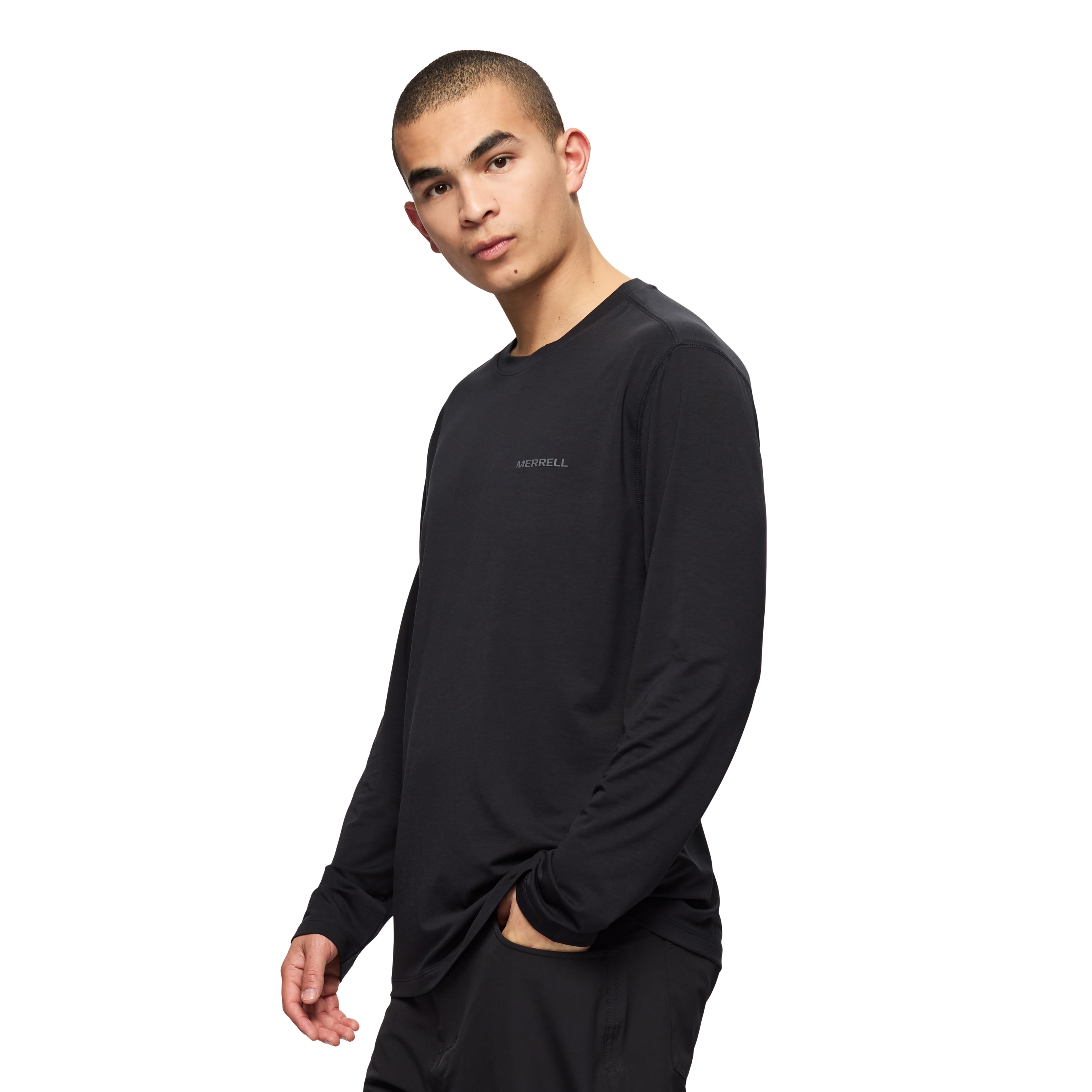 POLO HOMBRE VISTA TENCEL LS NEGRO - 2