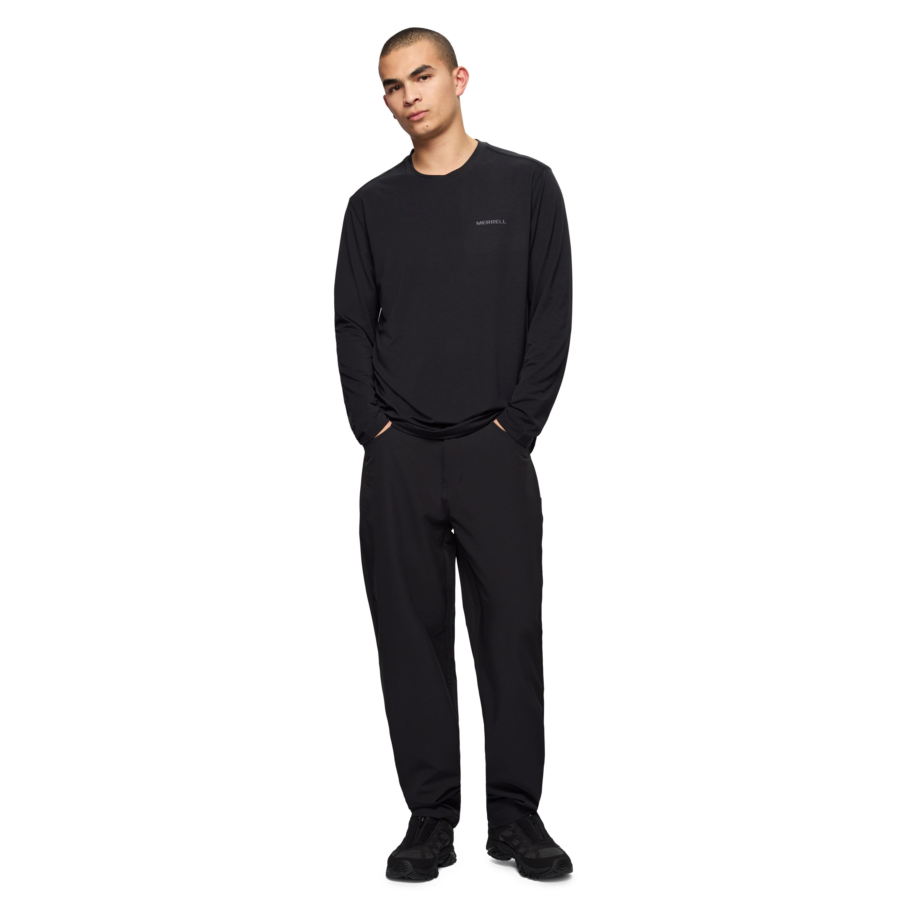 POLO HOMBRE VISTA TENCEL LS NEGRO - 4