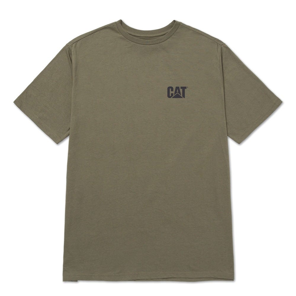 POLO HOMBRE CAT SMALL LOGO VERDE - 1
