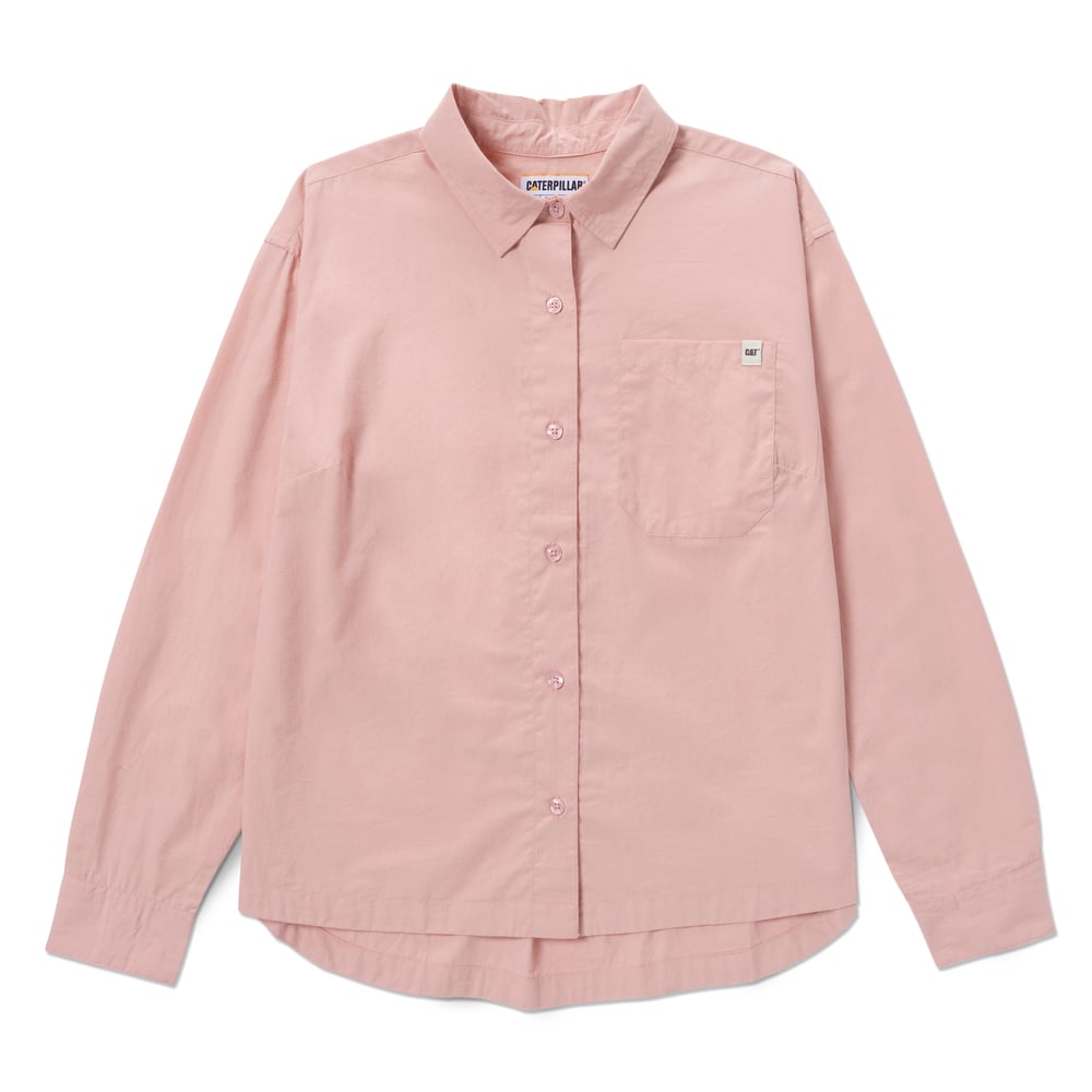 CAMISA HOMBRE CONVERTIBLE L/S POPLIN ROSADO - 1