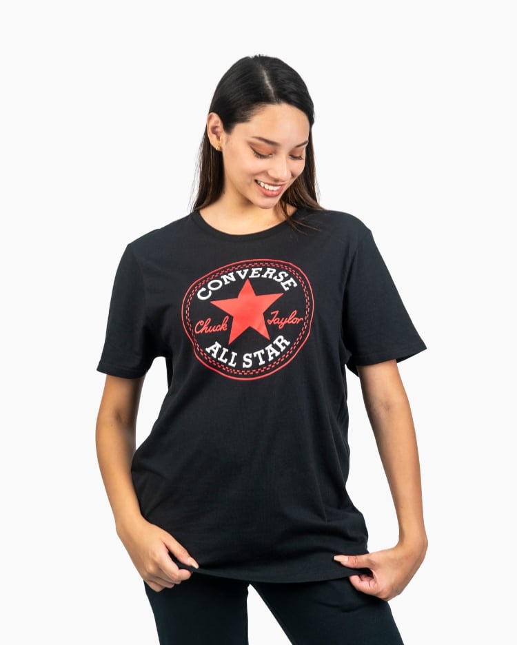 POLO MUJER CHUCK PATCH NEGRO - 3