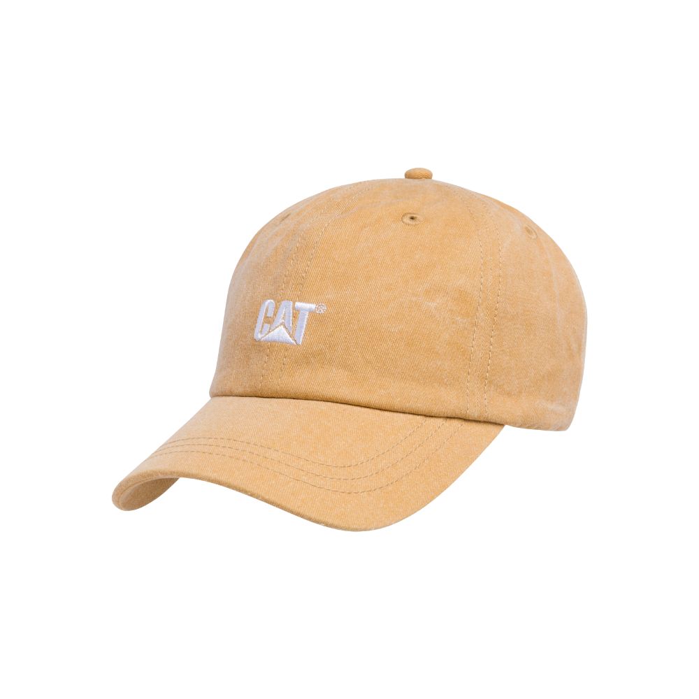 GORRO UNISEX 6 PANEL UNSTRUCTURED LOGO AMARILLO - 1