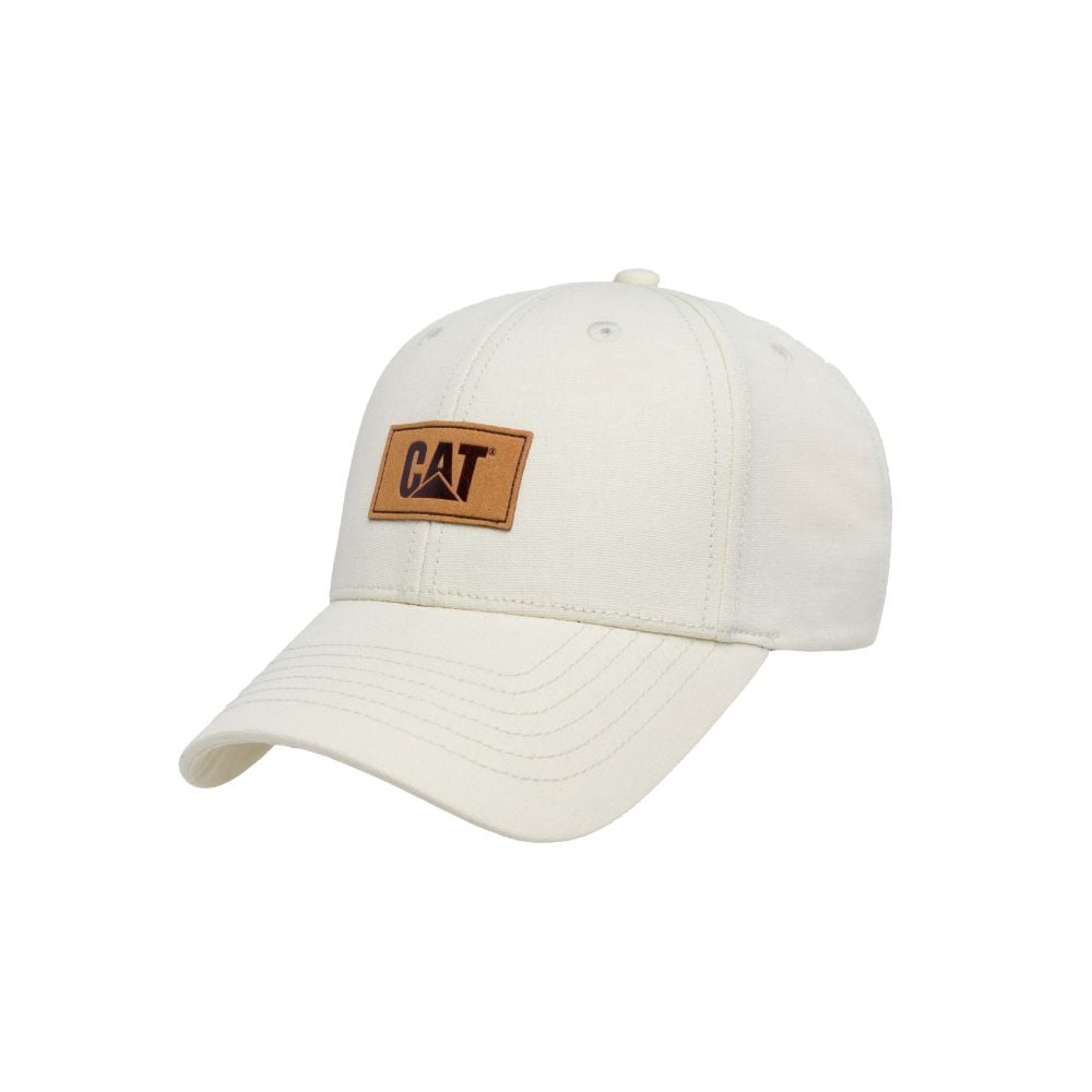 GORRO MUJER LOGO LEATHER PATCH CREMA - 1