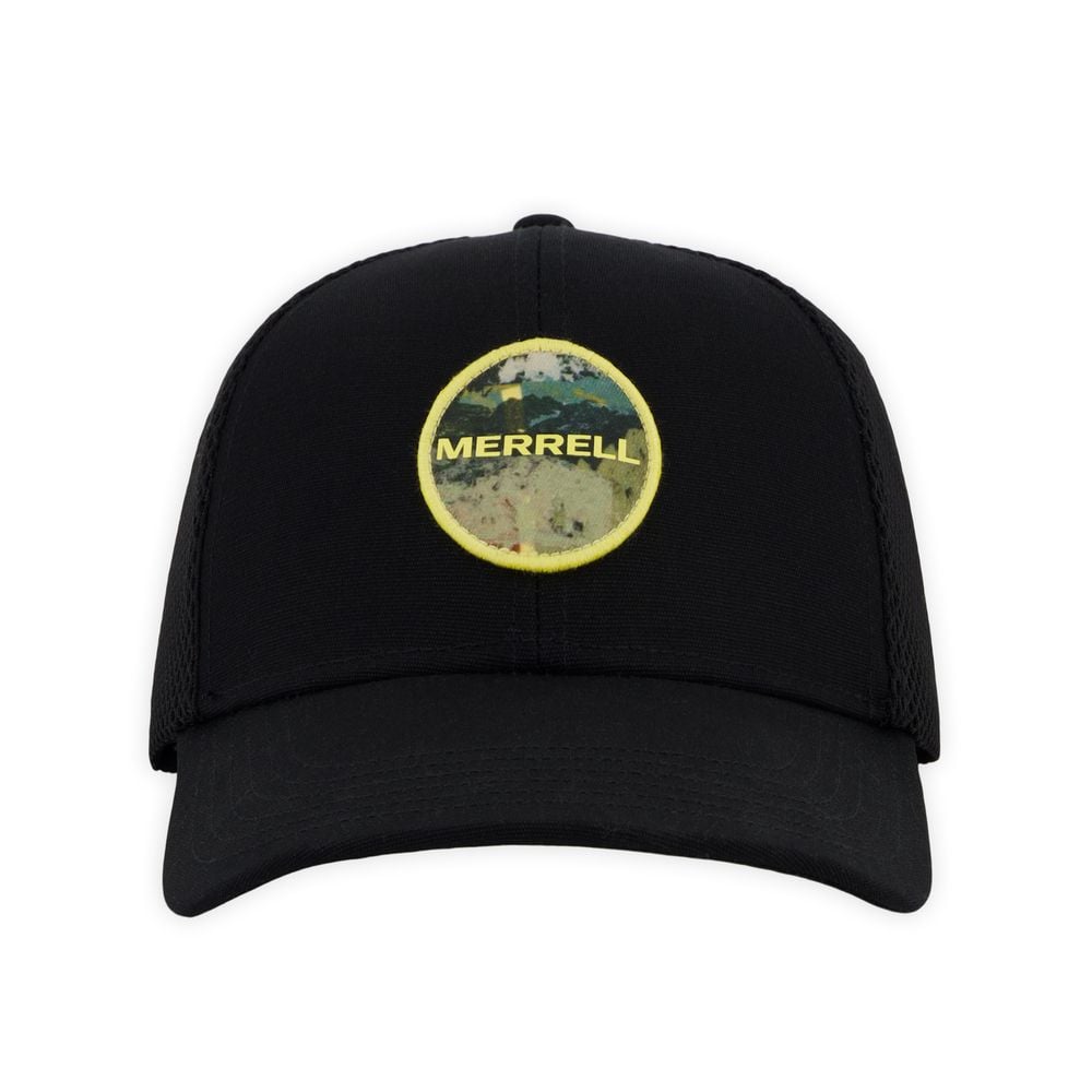GORRO UNISEX ABSTRACT PATCH TRUCKER CAP NEGRO - 1