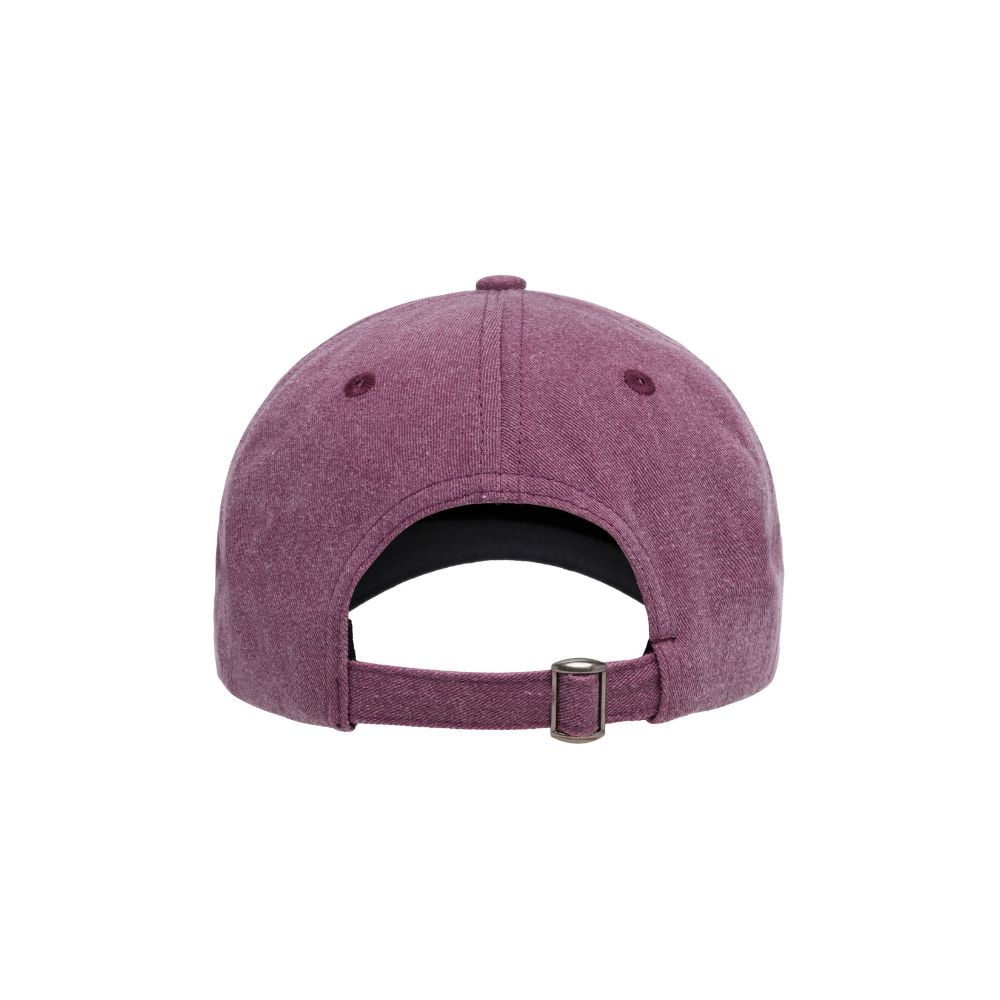 GORRO UNISEX 6 PANEL UNSTRUCTURED LOGO GUINDA - 2
