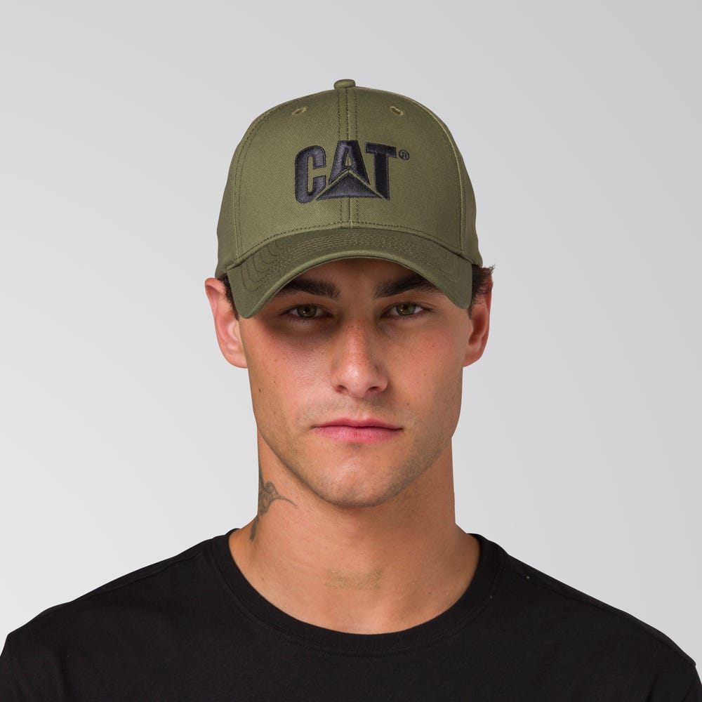 GORRO HOMBRE CAT LOGO VERDE - 3